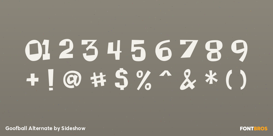 Goofball Alternate Font Poster #1