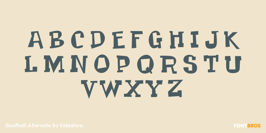 Goofball Alternate Font Poster #1
