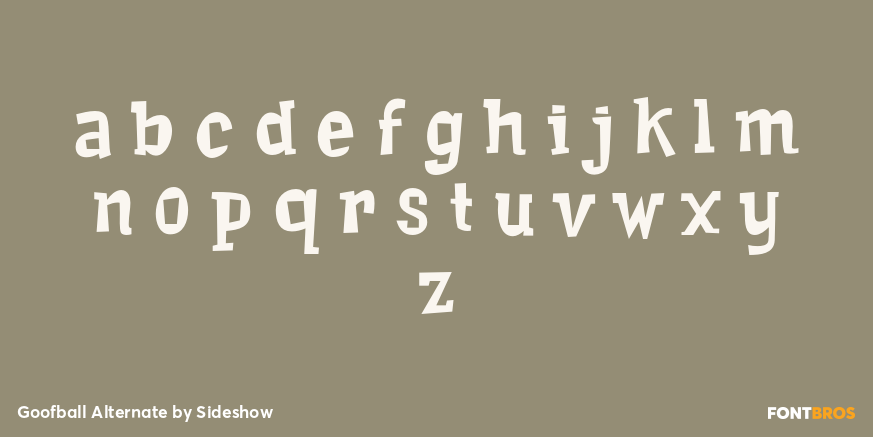 Goofball Alternate Font Poster #1