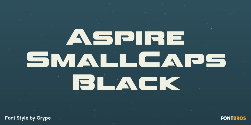 Aspire SmallCaps Black Poster