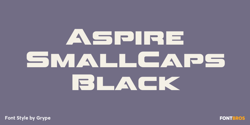 Aspire SmallCaps Black Poster