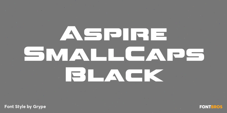 Aspire SmallCaps Black Poster