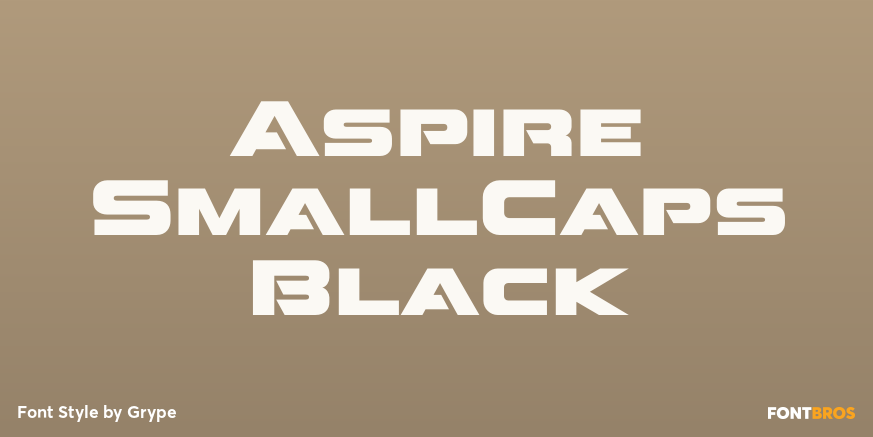 Aspire SmallCaps Black Poster