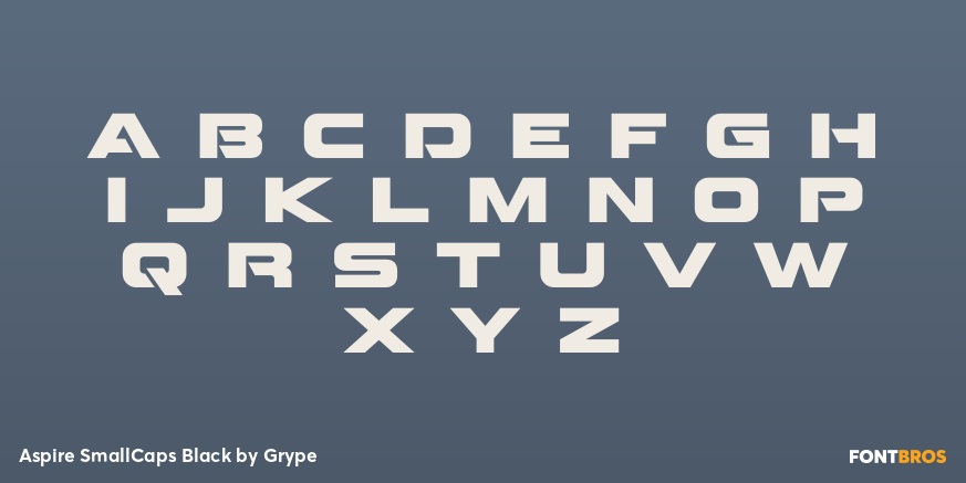 Aspire SmallCaps Black Font Poster #2