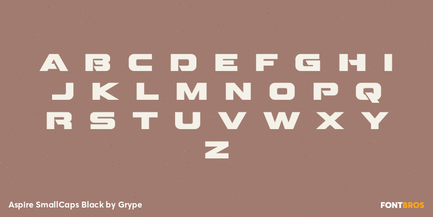 Aspire SmallCaps Black Font Poster #3