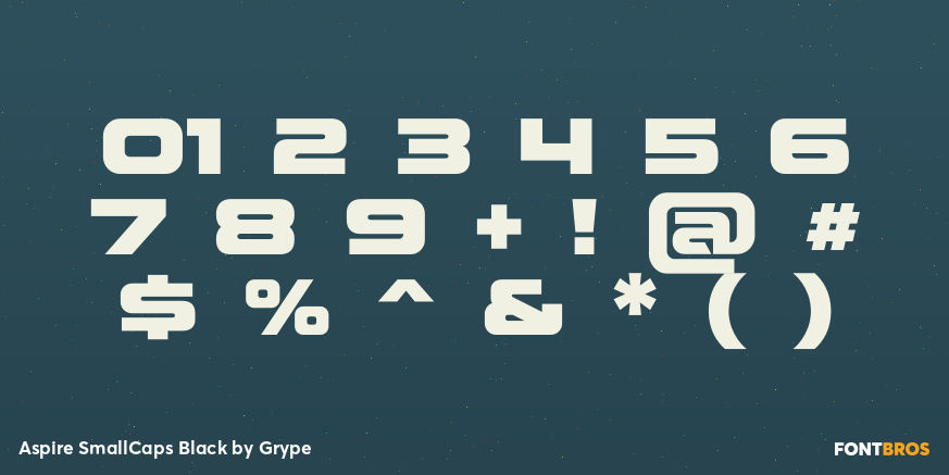 Aspire SmallCaps Black Font Poster #4