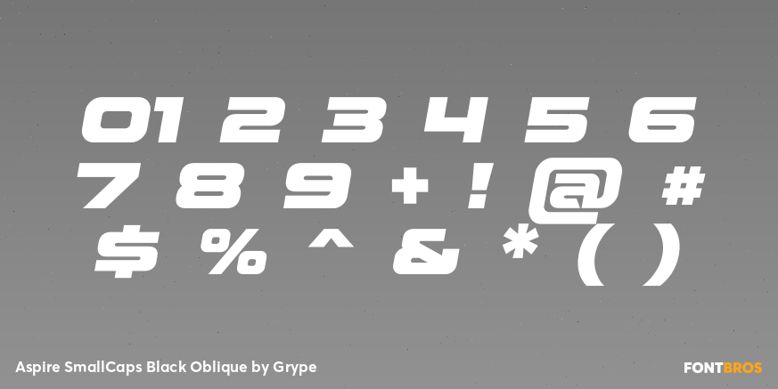 Aspire SmallCaps Black Oblique Font Poster #4