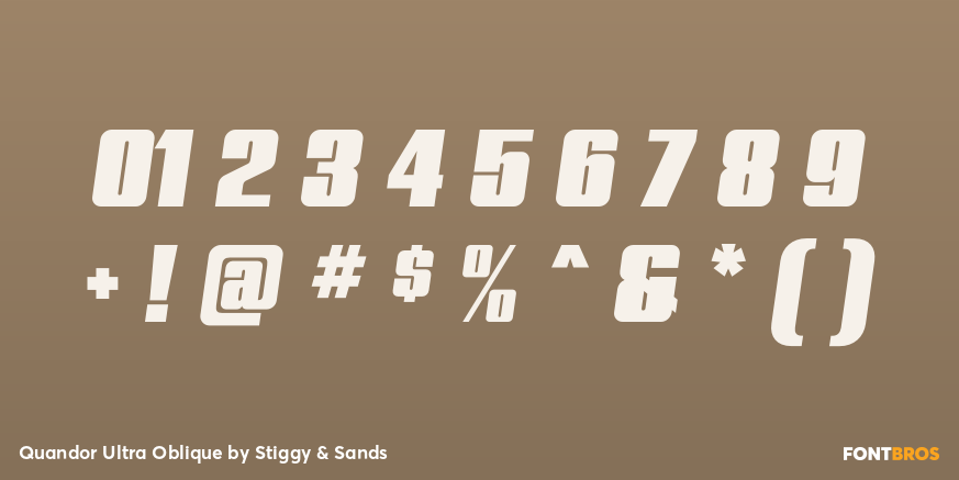 Quandor Ultra Oblique Font Poster #4