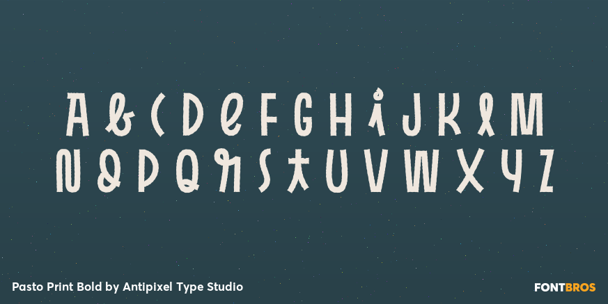 Pasto Print Bold Font Poster #1