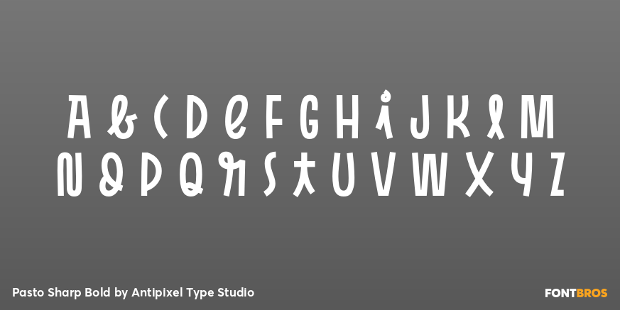 Pasto Sharp Bold Font Poster #1