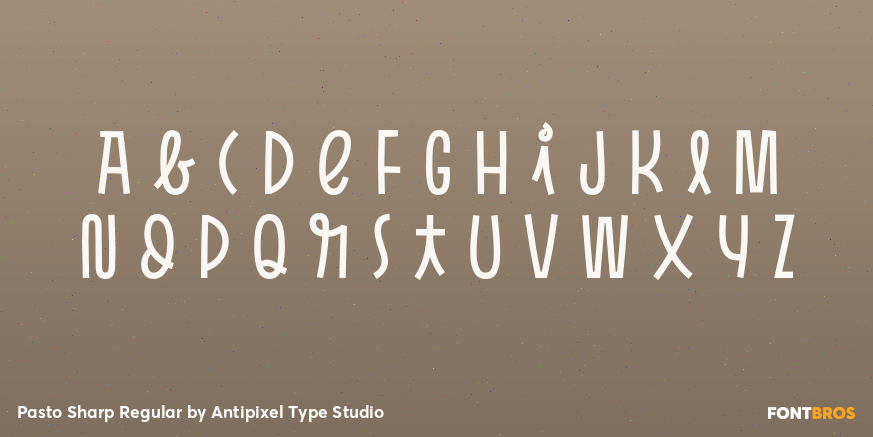 Pasto Sharp Regular Font Poster #2