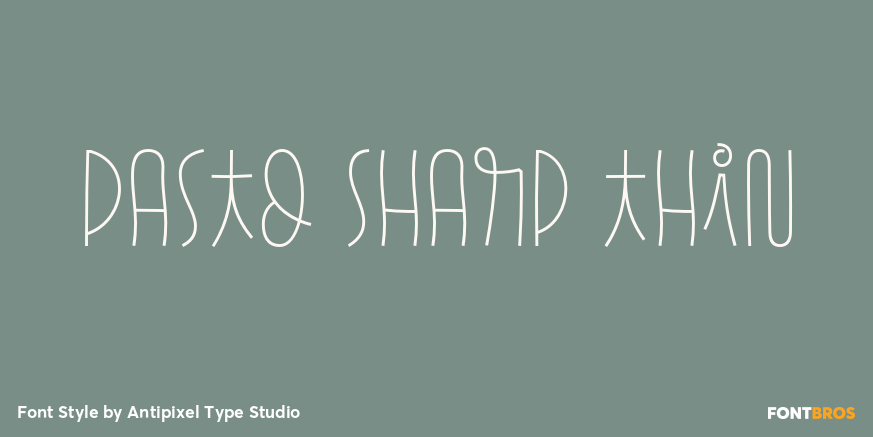 Pasto Sharp Thin Poster