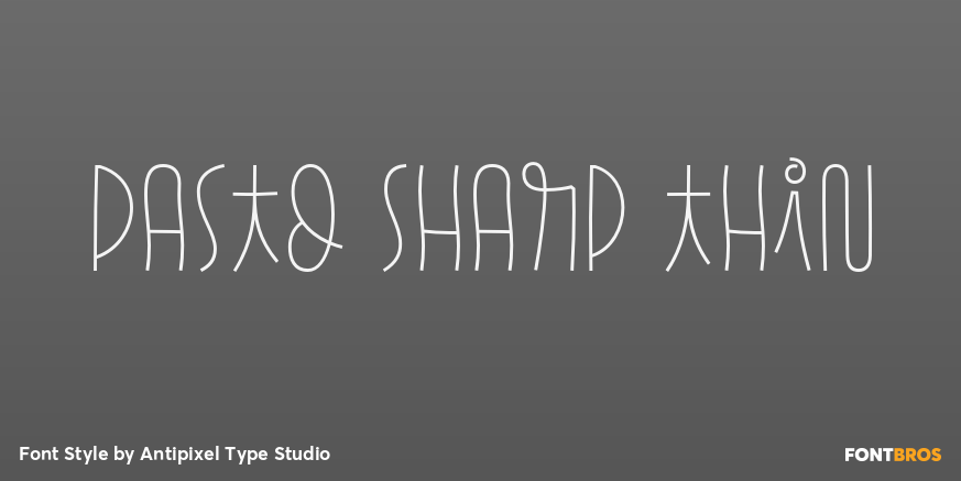 Pasto Sharp Thin Poster