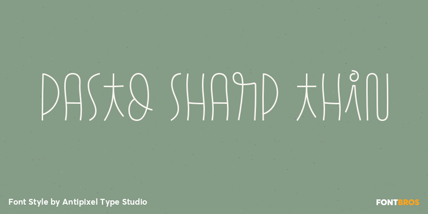 Pasto Sharp Thin Poster