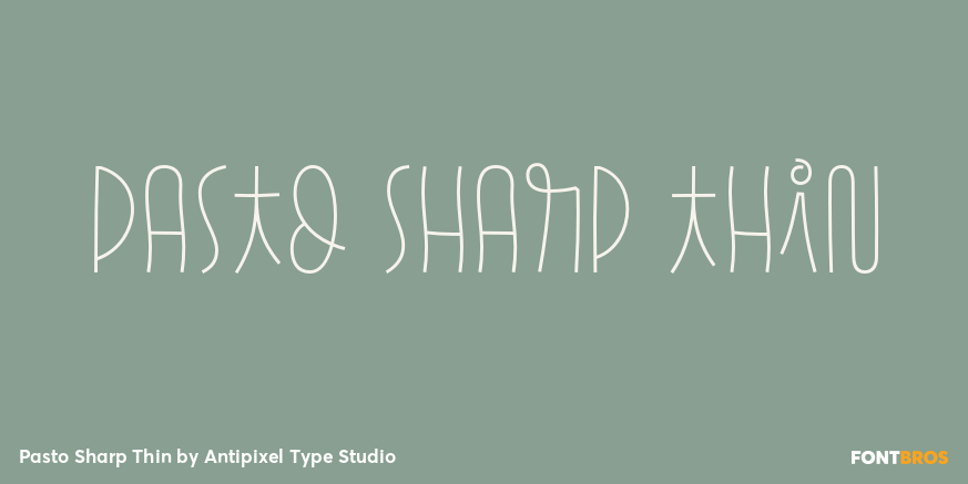 Pasto Sharp Thin Poster