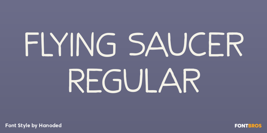 Flying Saucer Regular Font Poster #1