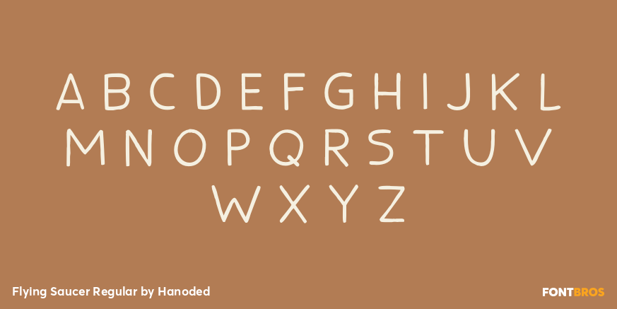 Flying Saucer Regular Font Poster #2