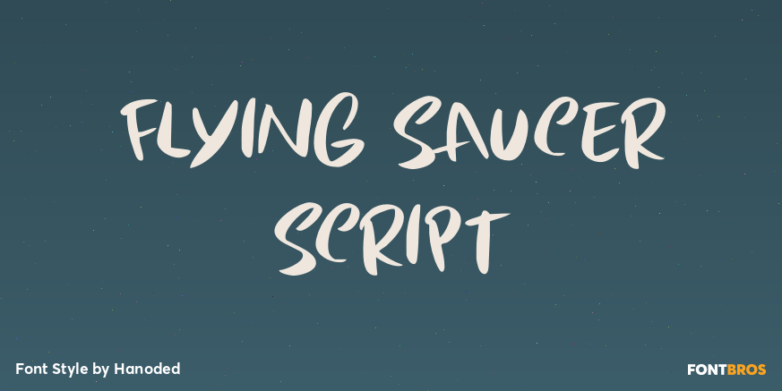 Flying Saucer Script Font Poster #1