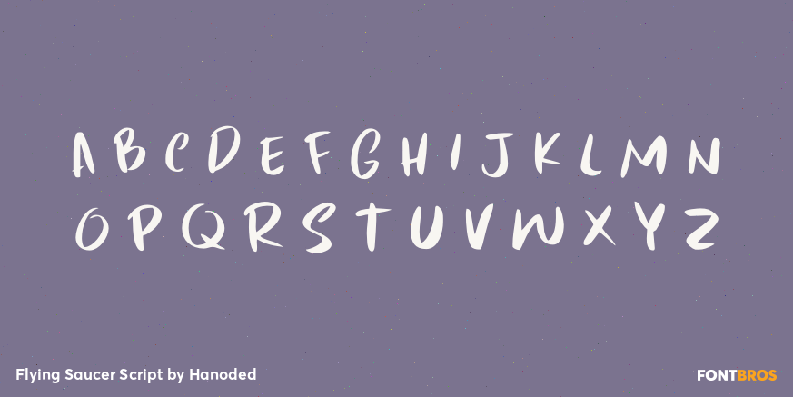 Flying Saucer Script Font Poster #2