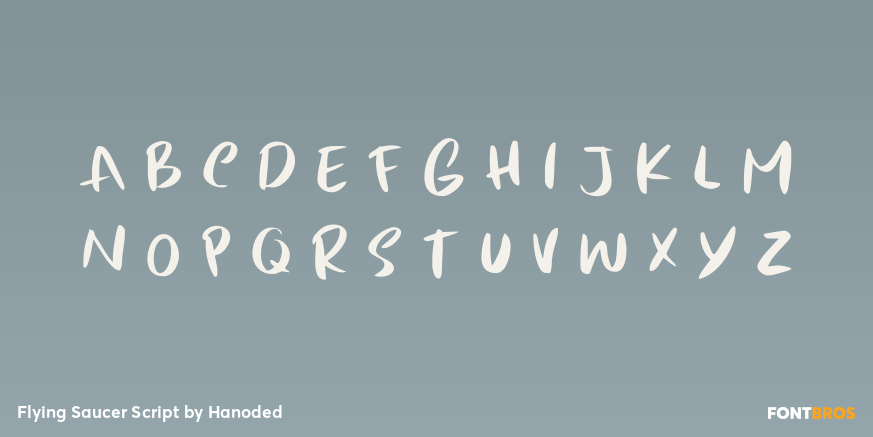 Flying Saucer Script Font Poster #3