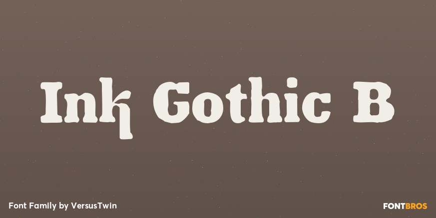 Ink Gothic B Poster