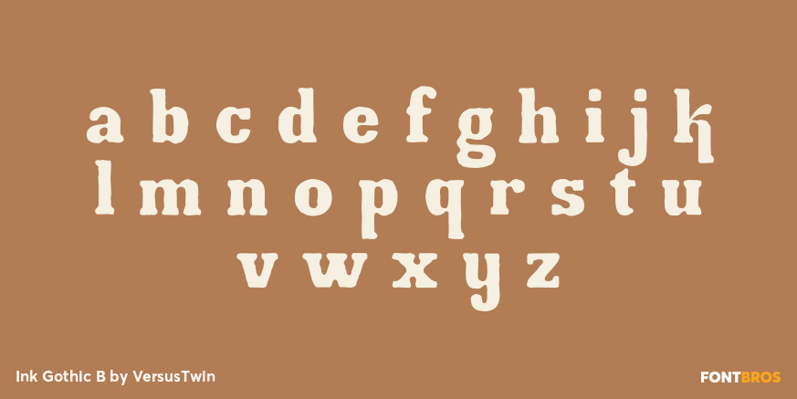 Ink Gothic B Font Poster #3