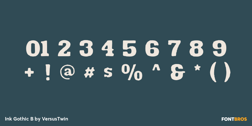 Ink Gothic B Font Poster #4