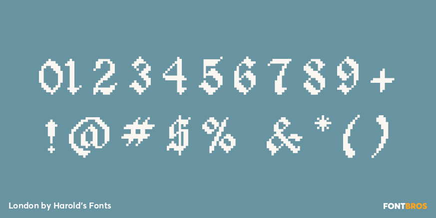 London Font Poster #1