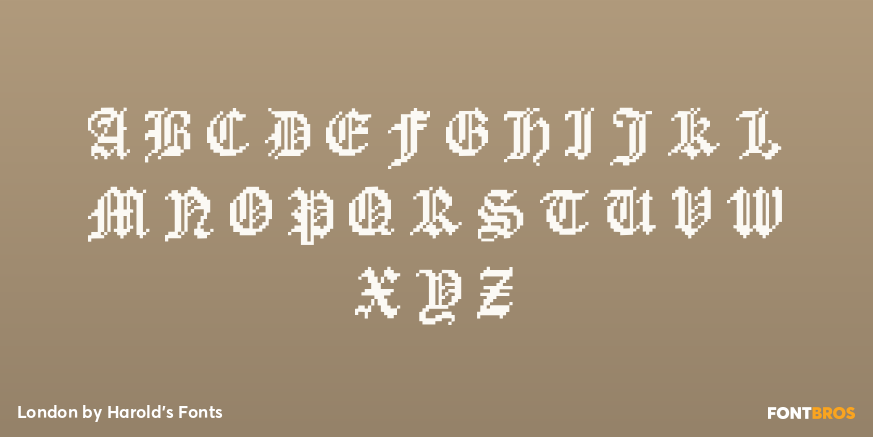 London Font Poster #1