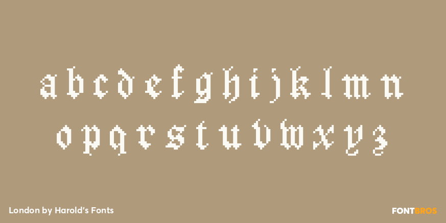 London Font Poster #1