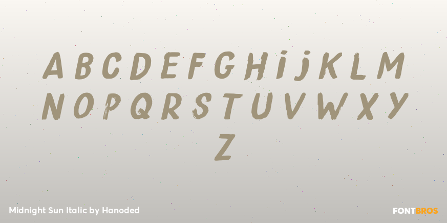 Midnight Sun Italic Font Poster #3