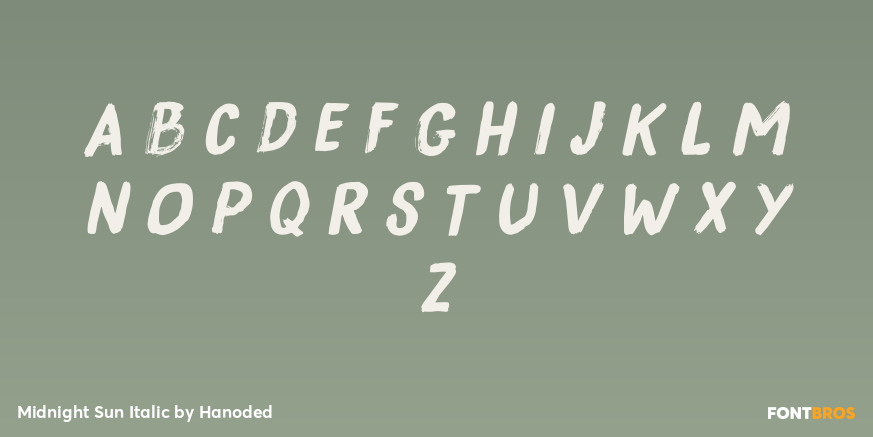 Midnight Sun Italic Font Poster #2