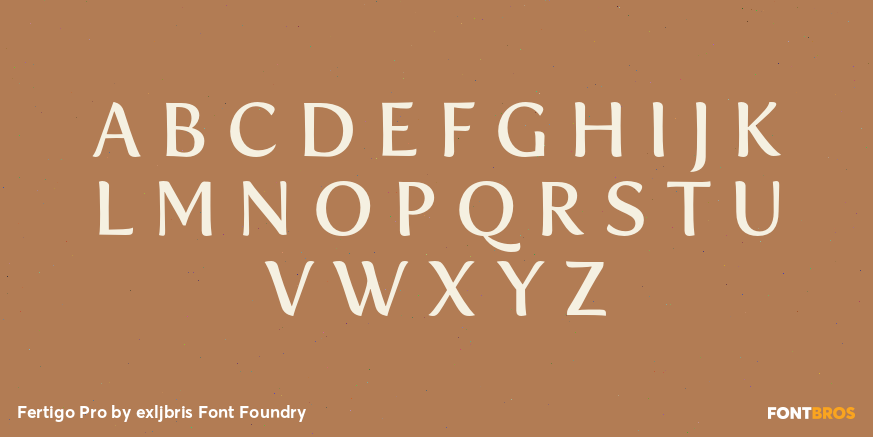 Fertigo Pro Font Poster #2