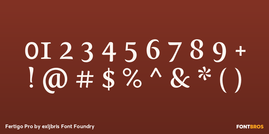 Fertigo Pro Font Poster #4
