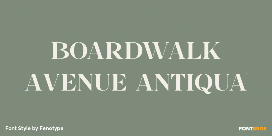 Boardwalk Avenue Antiqua Font Poster #1