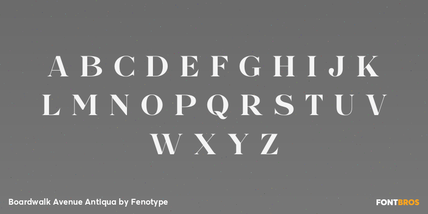 Boardwalk Avenue Antiqua Font Poster #1