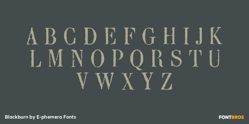 Blackburn Font Poster #2