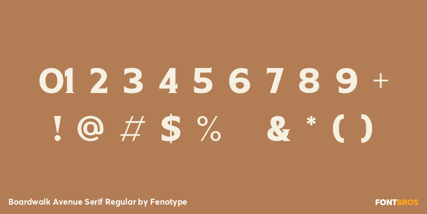 Boardwalk Avenue Serif Regular Font Poster #4