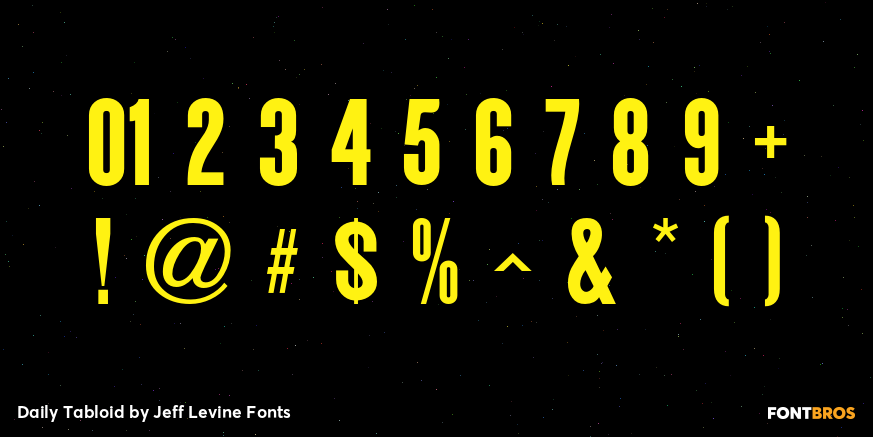 Daily Tabloid Font Poster #4