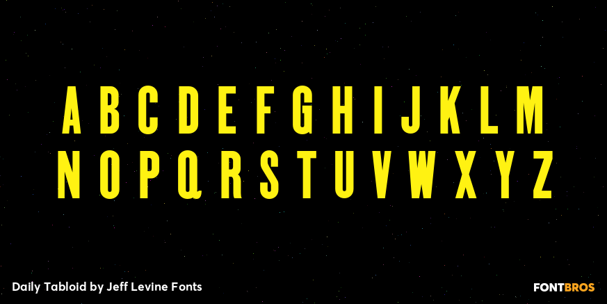 Daily Tabloid Font Poster #3