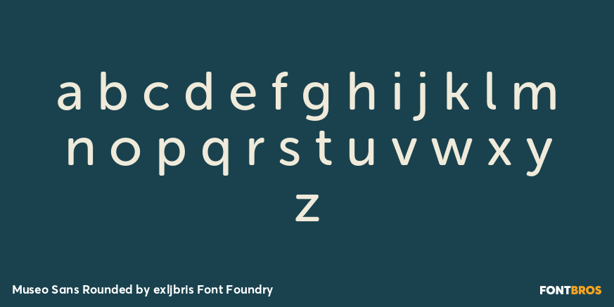 Museo Sans Rounded Font Poster #3