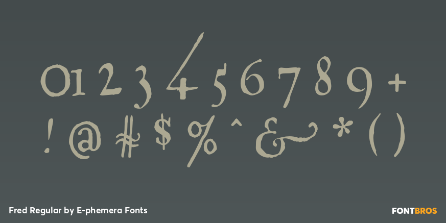Fred Regular Font Poster #1