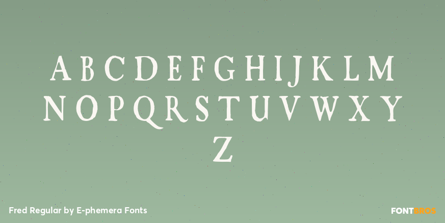 Fred Regular Font Poster #2