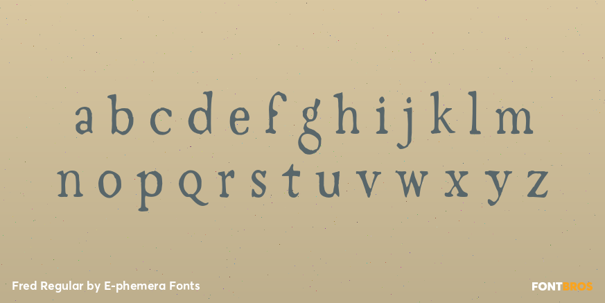 Fred Regular Font Poster #3