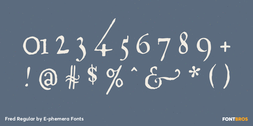 Fred Regular Font Poster #4