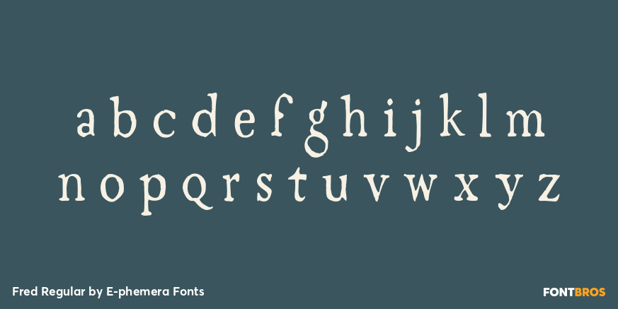 Fred Regular Font Poster #1