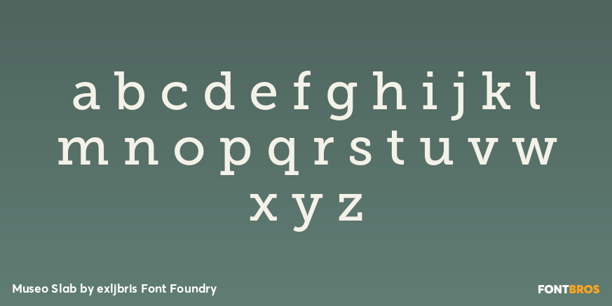 Museo Slab Font Poster #3