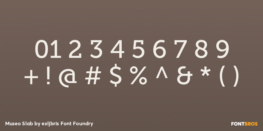 Museo Slab Font Poster #4