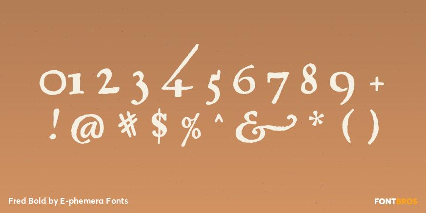 Fred Bold Font Poster #1