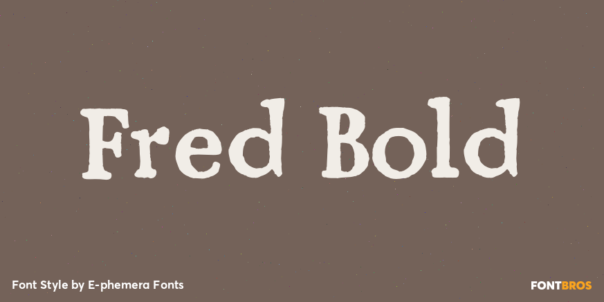 Fred Bold Font Poster #1